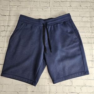32 Degrees Cool Mens Large‎ Pull On Elastic Waist Shorts Chino Blue Drawstring
